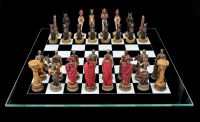 Chess Set - Egyptians vs. Romans coloured