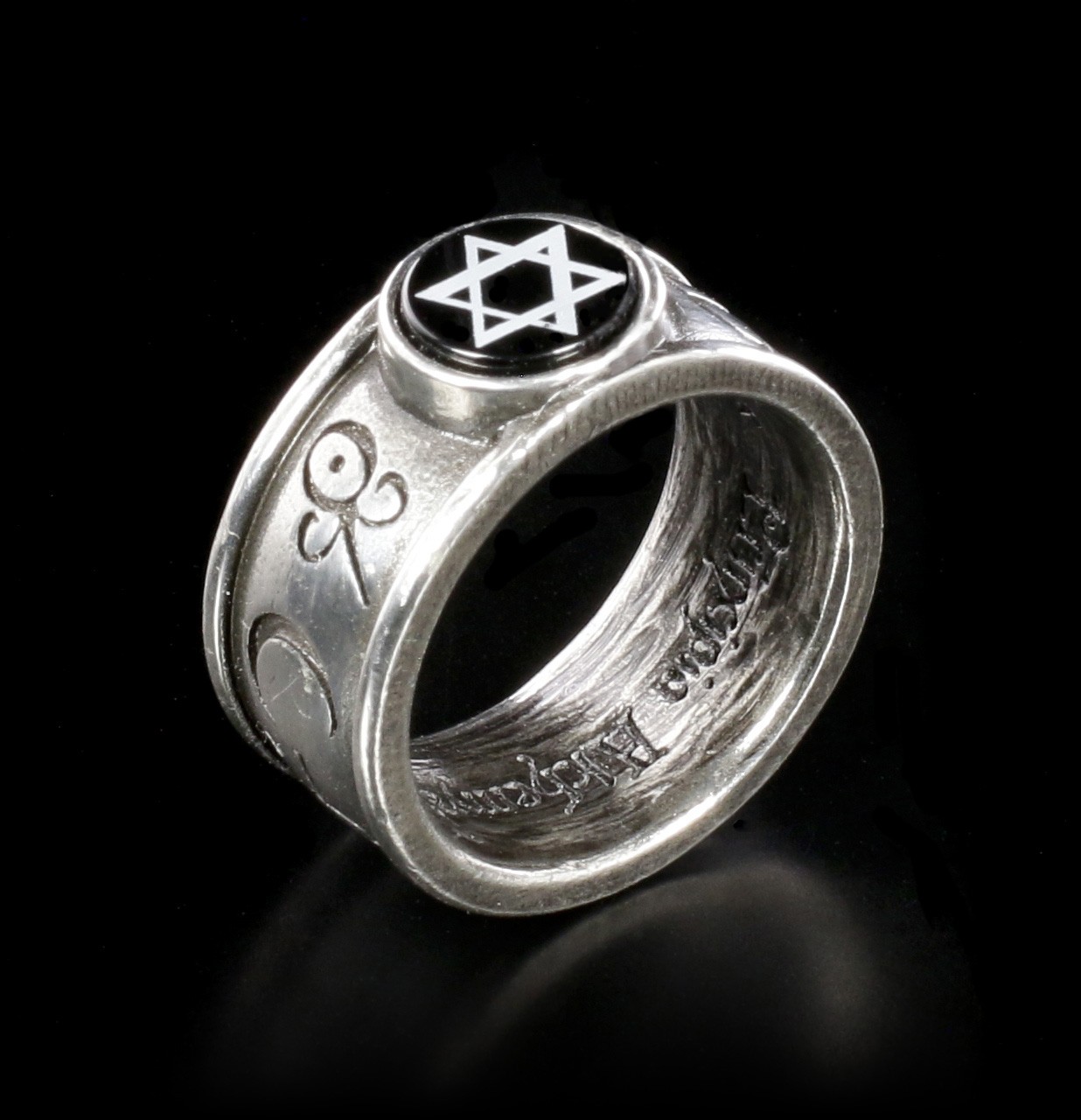 Alchemy Pentagramm Ring - Principia Alchemystica