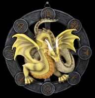Wandrelief - Drache Mabon by Anne Stokes