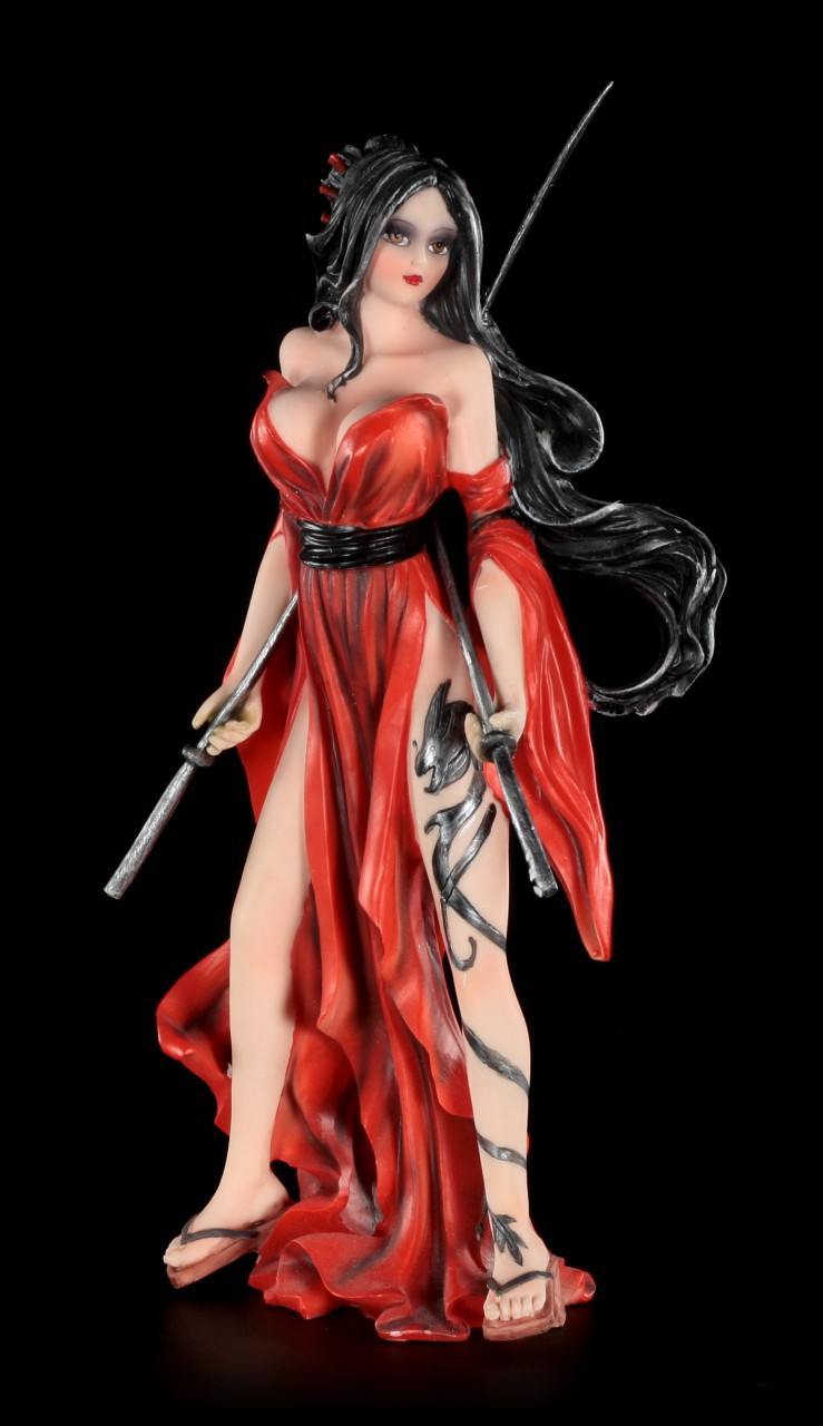 Sexy Samurai Figurine - Rouge