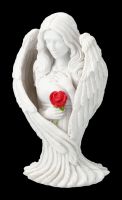 Engelfigur - Angel Blessing mit Rose klein