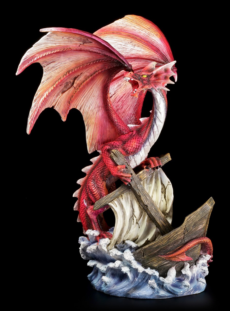Dragon Figurine - Abraxas rips Ship in the Abyss