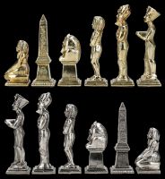 Schachfiguren Ägypten - Metall groß