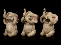 Elefanten Figuren 3er Set - Nichts Böses