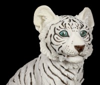 Weiße Tiger Figur - Baby sitzend
