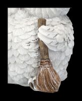 Owl Figurine with Witches Hat and Broom