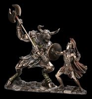 Theseus Figurine Fighting The Minotaur Set