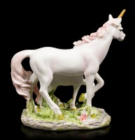 Rose Unicorn Figurine - Mama with Foal