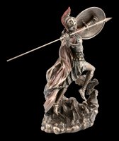 Athena Figur - Göttin mit Speer und Eule