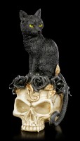 Alchemy Totenkopf - Katze auf Schädel
