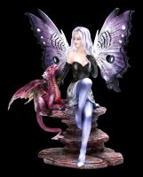 Elfen Figur - Viola mit Drachen-Kind