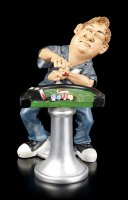 Funny Sports Figurine - Poker Player puts Chips