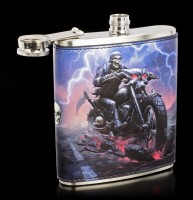 Hip Flask with Reaper - Hell on the Highway