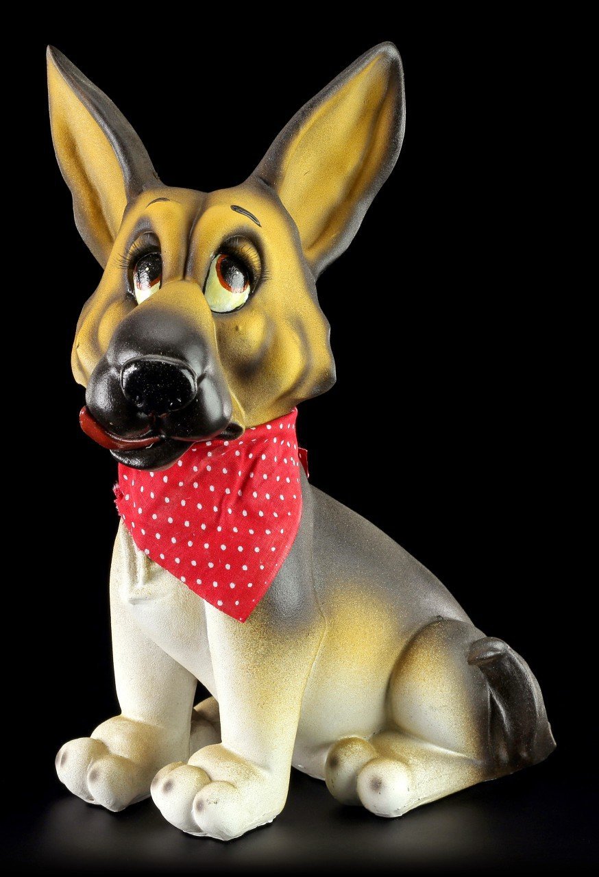 Funny Dog Figurine - German Shepherd Dog