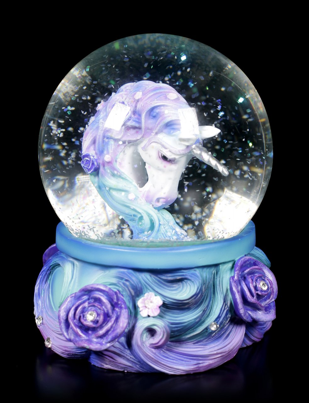 Unicorn Snow Globe - Pure Elegance