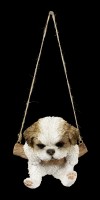 Hanging Dog Figurine - Shih Tzu Puppy
