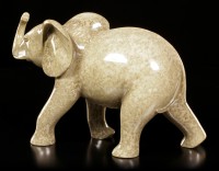 Elephant Figurine - Running Stone Look