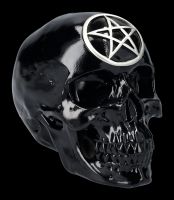 Totenkopf mit Pentagramm - Black Magic