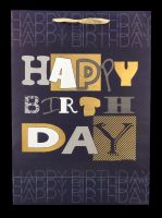 Gift Bag - Happy Birthday - Big Letters