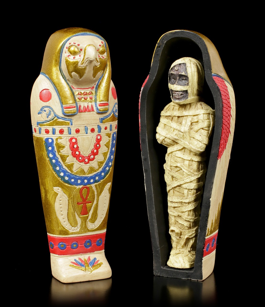 Horus Sarkophag mit Mumie