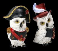 Snowy Owl Figurine Set - Feathered Nobles