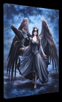 Kleine Leinwand mit Engel - Raven