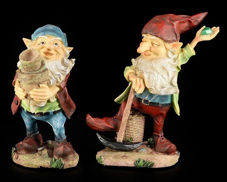 Garden Gnomes - Gardener and Digger