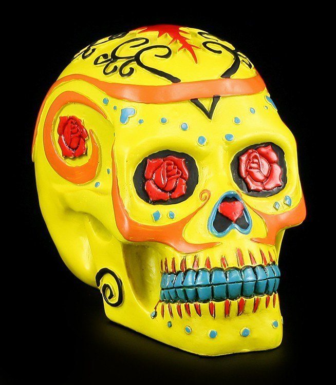Yellow Skull - Day Of The Dead