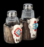 Salt and Pepper Shaker Western - Cow Skull