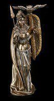 Athena Figur mit Schild und Eule