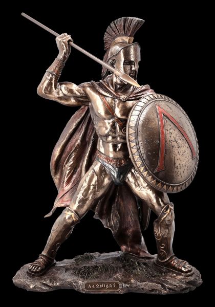 Leonidas I. Figur groß kämpfend - König von Sparta