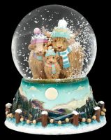 Highland Cow Schneekugel - Winter