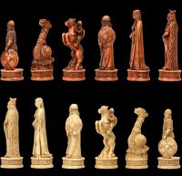 Chessmen Set - Viking Chess Wooden Color