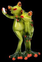 Lustige Frosch Figur - Liebespaar Selfie