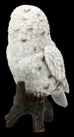 White Snow Owl Figurine on Limb