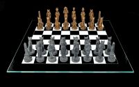Schachspiel Ägypten - Gold vs. Schwarz