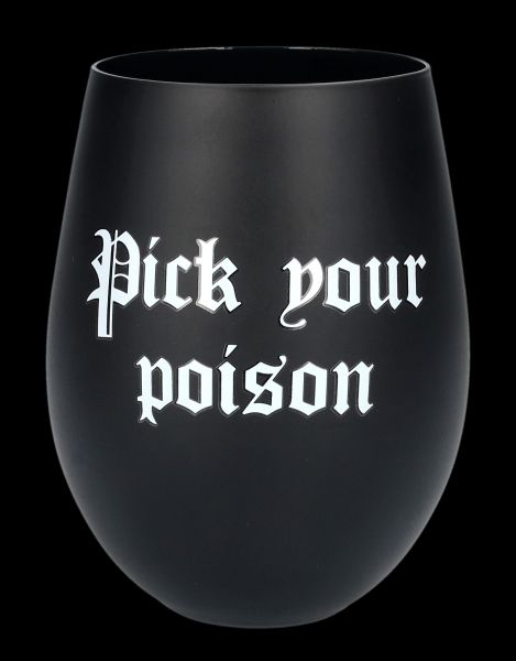 Wine Glass Black - Pick Your Poison
