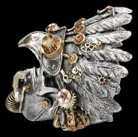 Steampunk Skull with Feather Headdress - Cogwork Chief