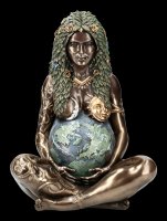 Himmlische Gaia Figur - Mutter Erde - groß bronziert
