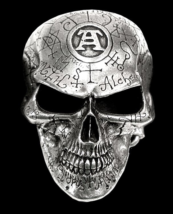 Totenkopf Gürtelschnalle - Omega Skull