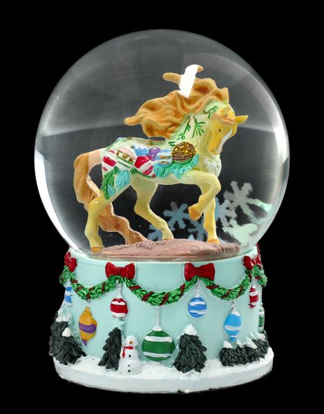 Snow Globe Horse - Vintage Christmas