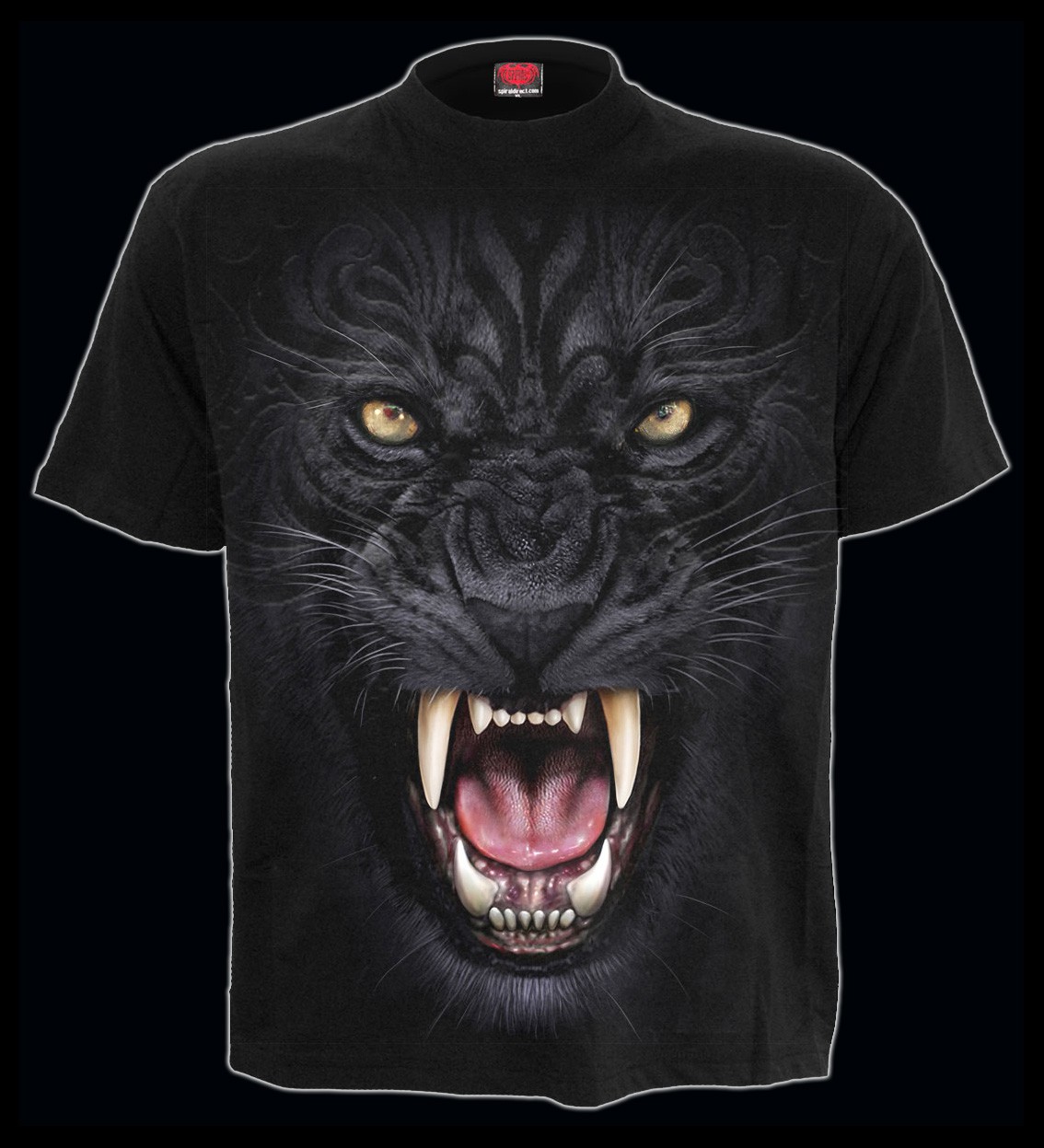Spiral Gothic T-Shirt - Tribal Panther