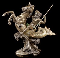 Poseidon Figur auf Seepferd - Olympischer Gott