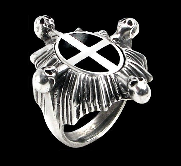 Saint Ankou's Shield - Alchemy Gothic Ring
