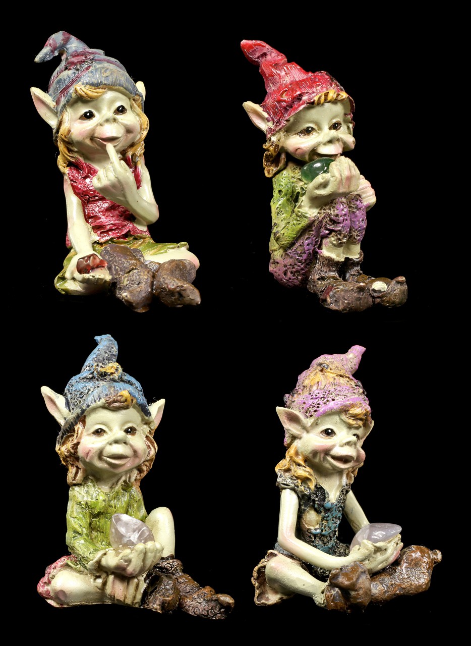 Pixie Figurines - Look what I have - Set of 4
