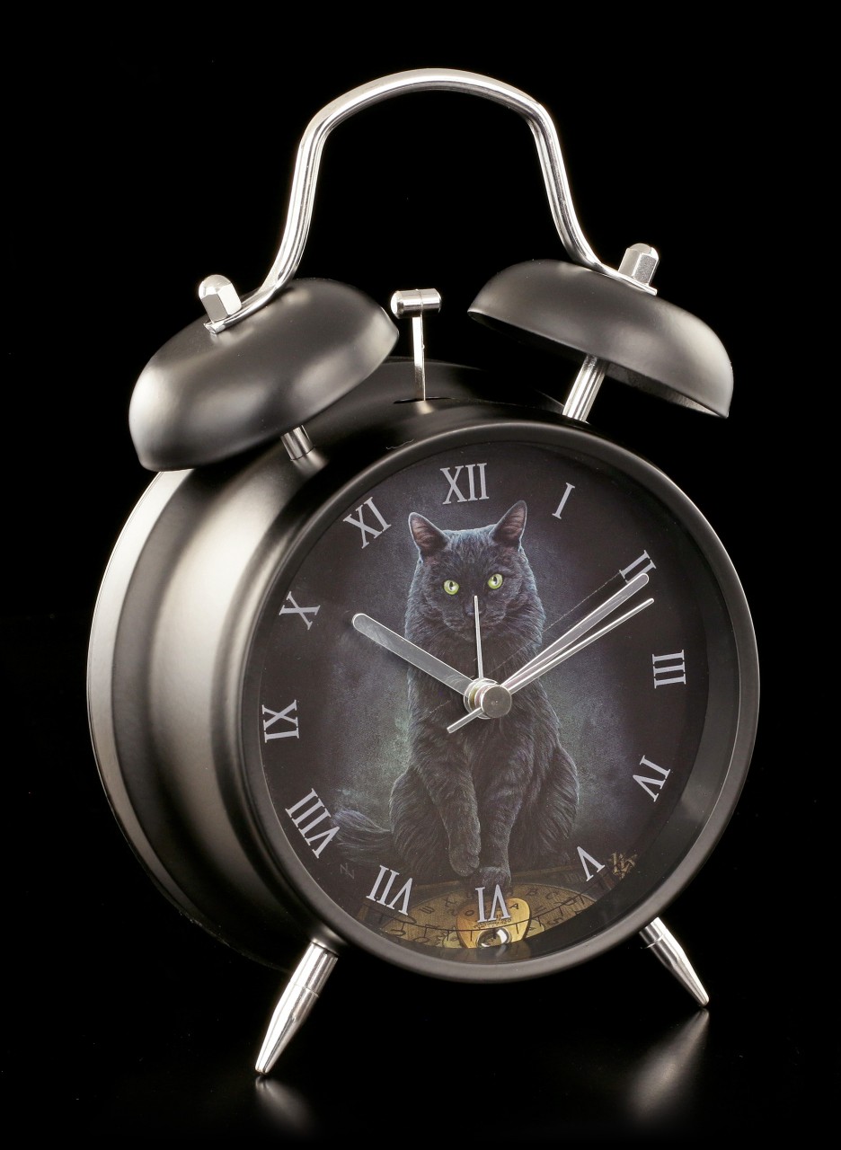 Retro Alarm Clock with Cat - His Master's Voice