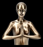 Female Nude Figurine - Yoga Anjali Mudra Position