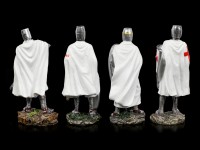 White Crusader Figurines - Set of 4