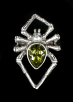Alchemy Spinnen Ring - Emerald Venom