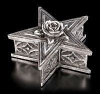 Pentagramm Box mit Rose